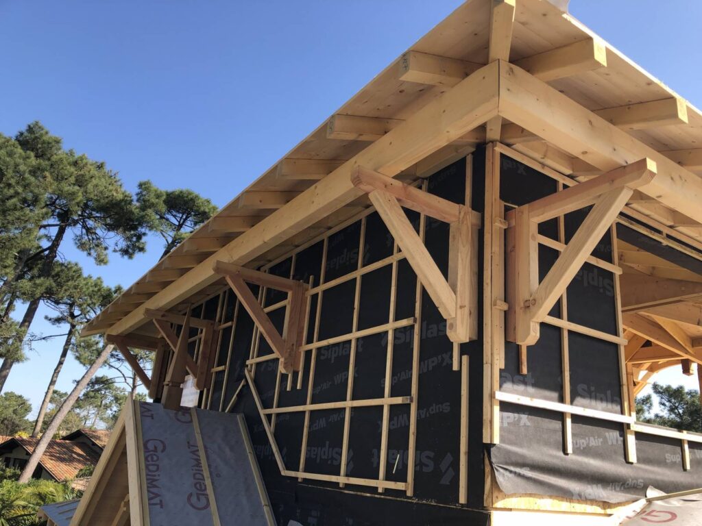 entreprise ossature bois mur maison ossature bois couvertures laurencin gujan mestras le teich la teste de buch